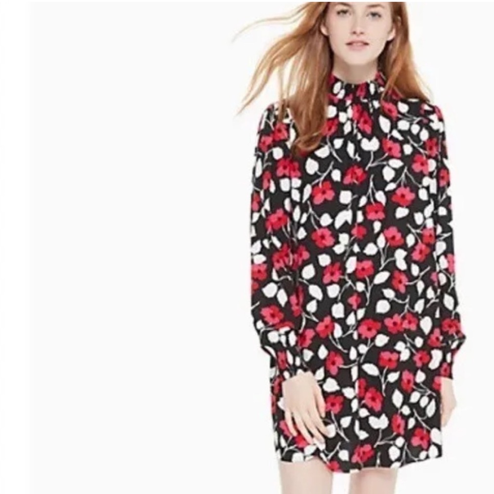 Kate spade small Vintage Fleur Crepe Dress